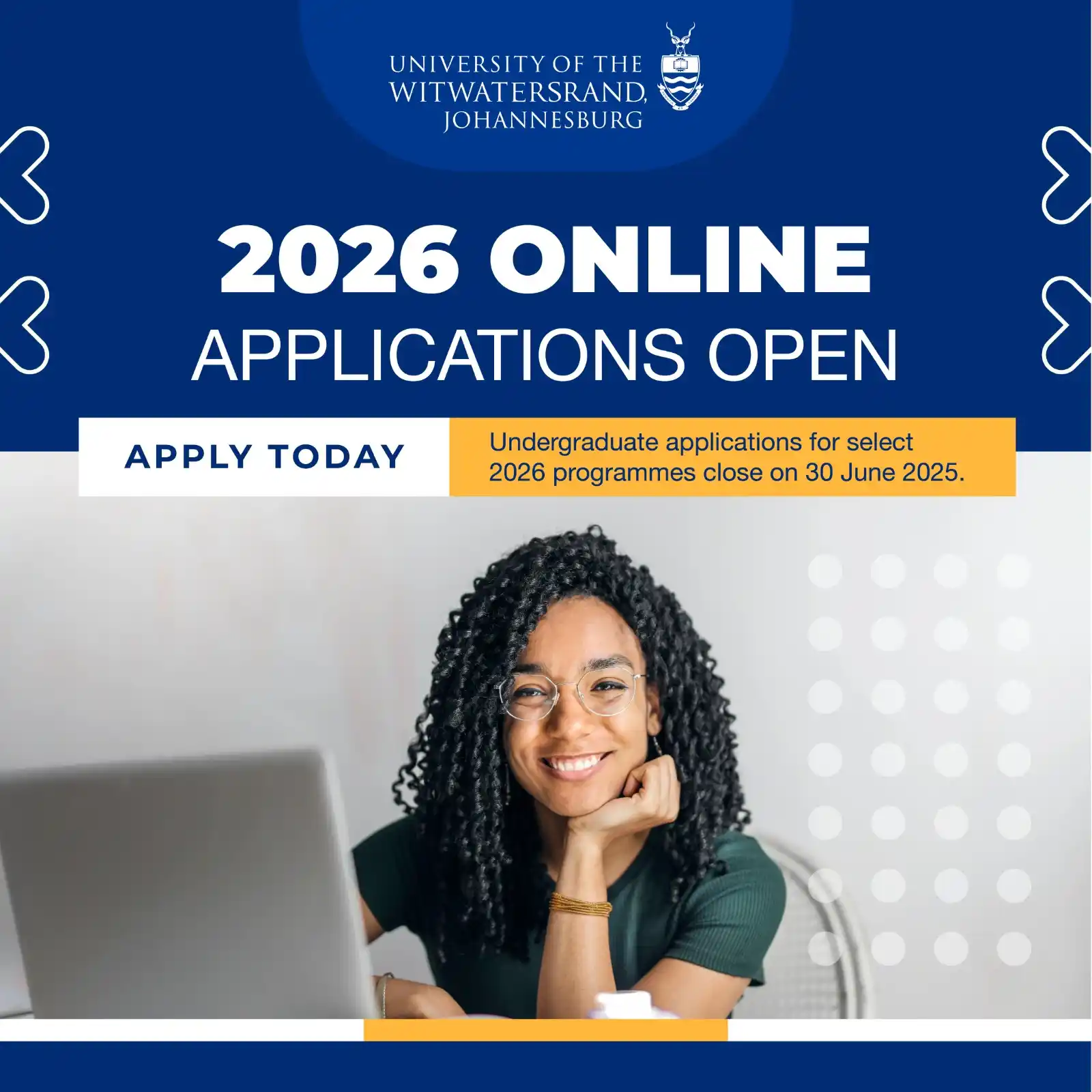 Image from Wits University: 📢 APPLY AT WITS TODAY | 🚀 Don't miss out on the opportunity of a lif...