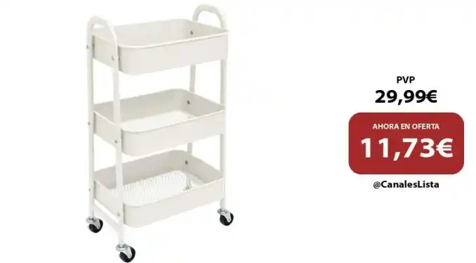 Image from Ofertas Aliexpress 🇨🇳: 🎁 Carro de Almacenamiento Carrito Auxiliar con Ruedas Carro Cocina Ca...