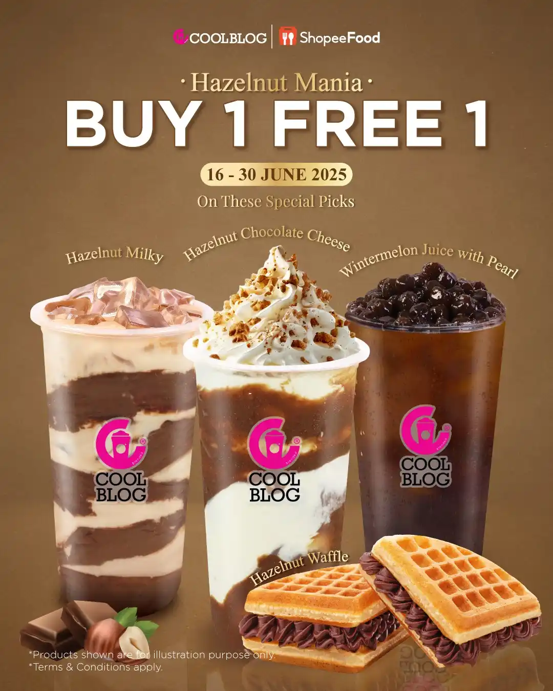 Image from Syioknya: Coolblog ShopeeFood Buy 1 Free 1 Promotion: Hazelnut Mania 16-30 June ...