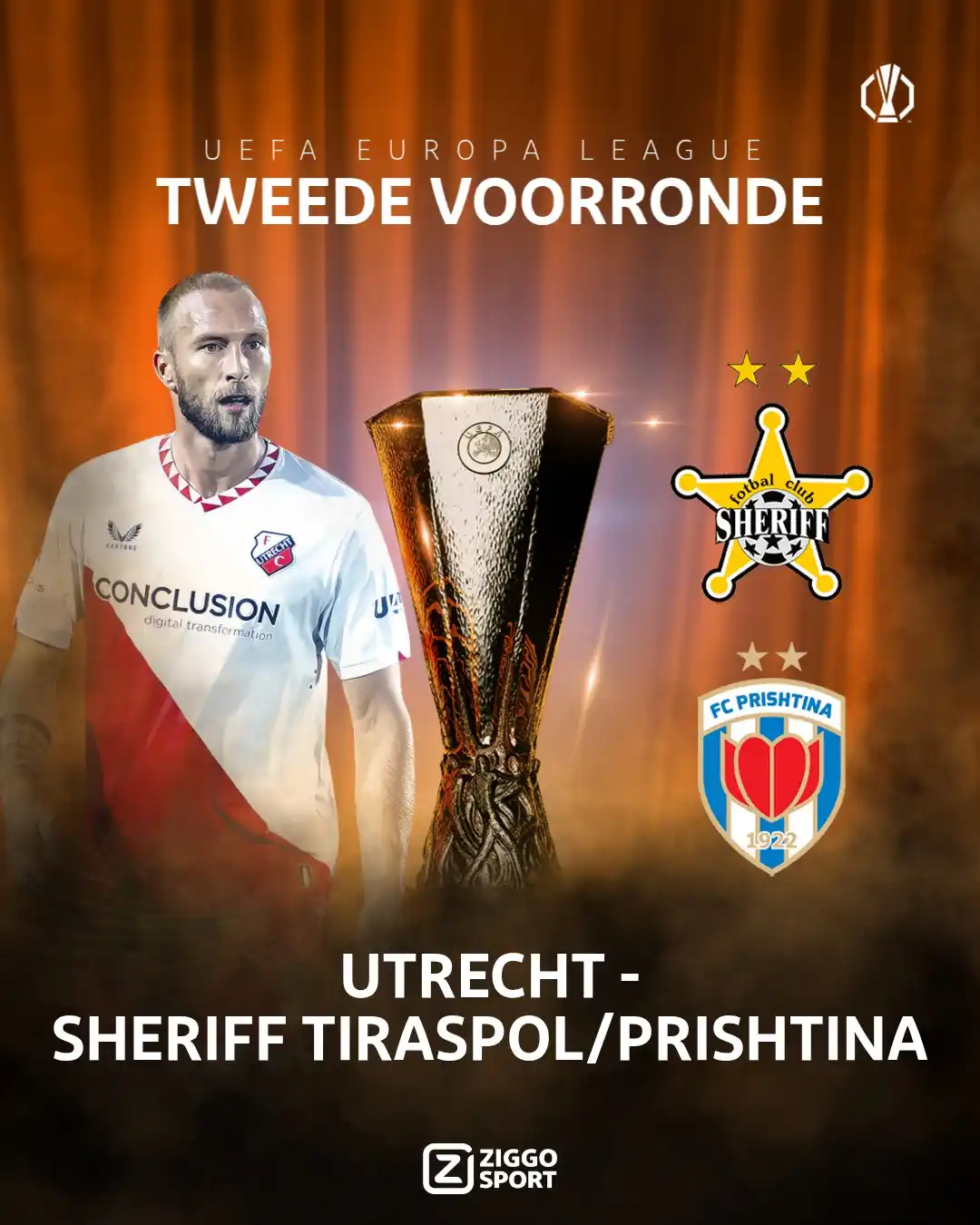 Image from Ziggo Sport: De tegenstander van 𝐅𝐂 𝐔𝐭𝐫𝐞𝐜𝐡𝐭! 💪 De weg richting de Europa ...