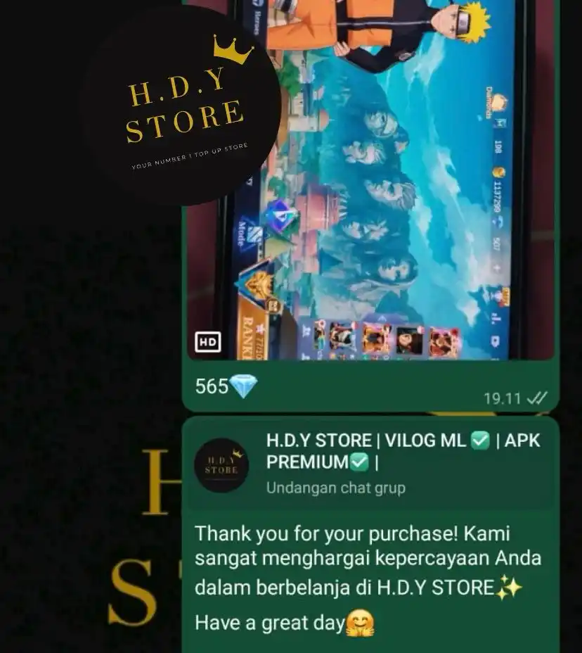 Image from TESTI BY H.D.Y STORE: _DETAIL TRANSAKSI_ *PRODUK : 565💎* *TANGGAL : 30/5/2025*...