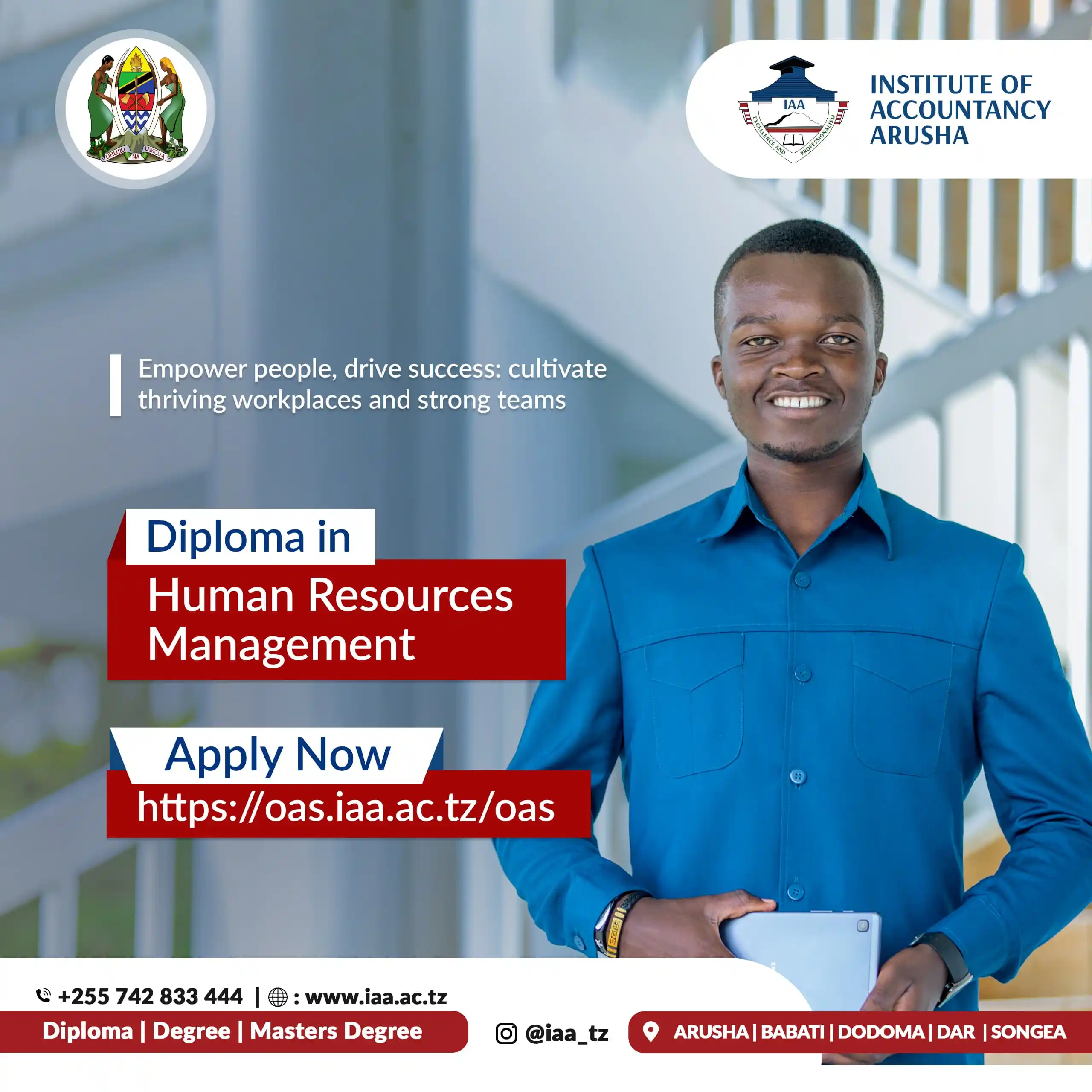 Image from IAA Tanzania: DIPLOMA YA HUMAN RESOURCES MANAGEMENT ➡️ Ulimwengu wa biashara unahit...