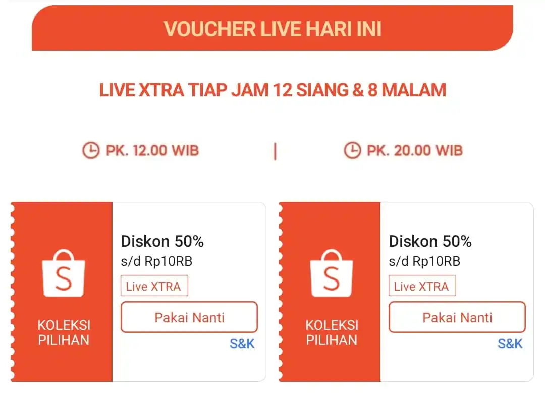 Image from Info Promo Shopee: *DISKON 10RB* *⏰️12.00 WIB👇🏼* https://s.shopee.co.id/AUhFiNyaLB • M...