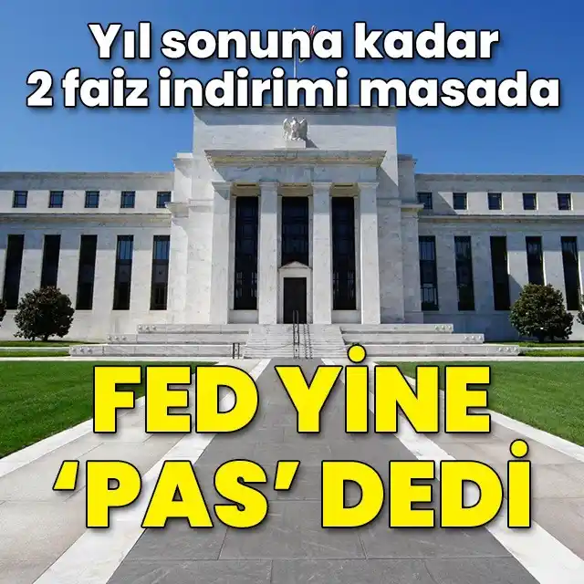 Image from HT Ekonomi: 📌Fed beklentilere paralel bir şekilde faizi sabit bıraktı. Böylece 4 ...