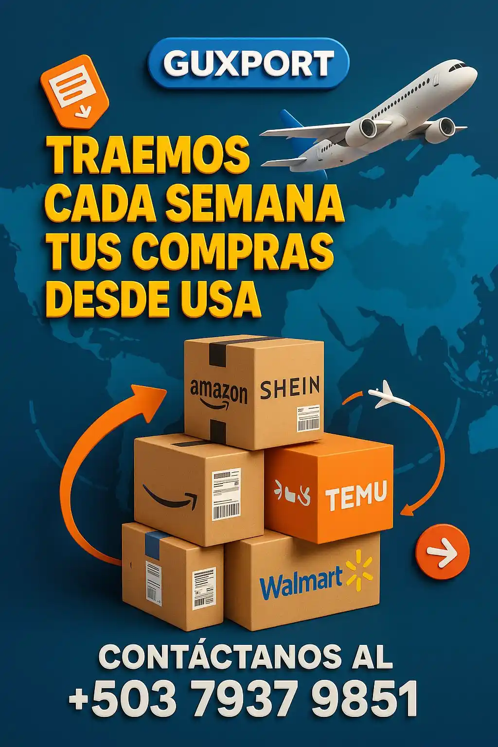 Image from NotiAccidentes SV 🇸🇻: 🛒 GUXPORT EL SALVADOR – Compras en línea   📦Compra en USA sin salir ...