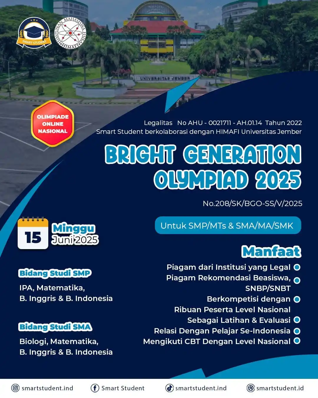 Image from SMART STUDENT: *HASIL BGO 2025 SUDAH RILIS 🥳🥳* 🚀 Siapkah Kamu Jadi Bintang di Daf...