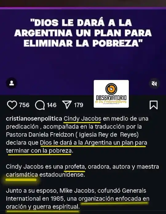 Image from Observatorio de los Fundamentalismos: La teología carismática, en el sector pentecostal, ha impactado profun...