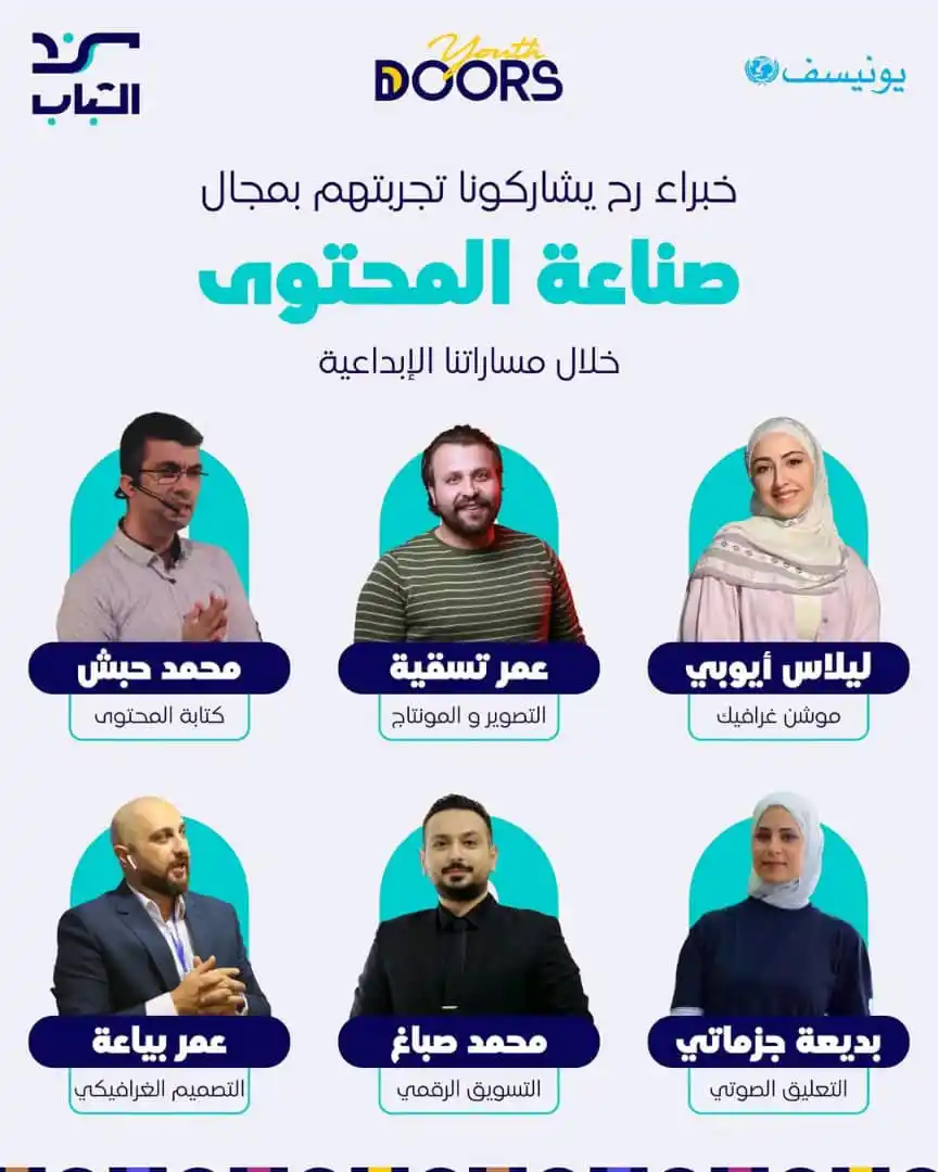 Image from لكل حلب: مفاتيح أبداعية🩵 ورا باب الإبداع ضمن مشروع Youth Doors، رح تكتشف كيف ...