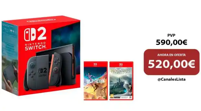 Image from Ofertas Aliexpress 🇨🇳: 🎁 Nintendo Switch 2 Consola + Hogwarts Legacy + Split Fiction <a clas...