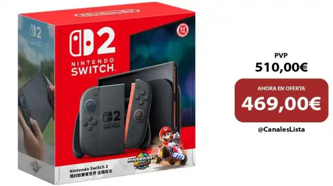 Image from Ofertas Aliexpress 🇨🇳: 🎁 Nintendo Switch 2 + Mario Kart World <a class="text-blue-500 hover:...