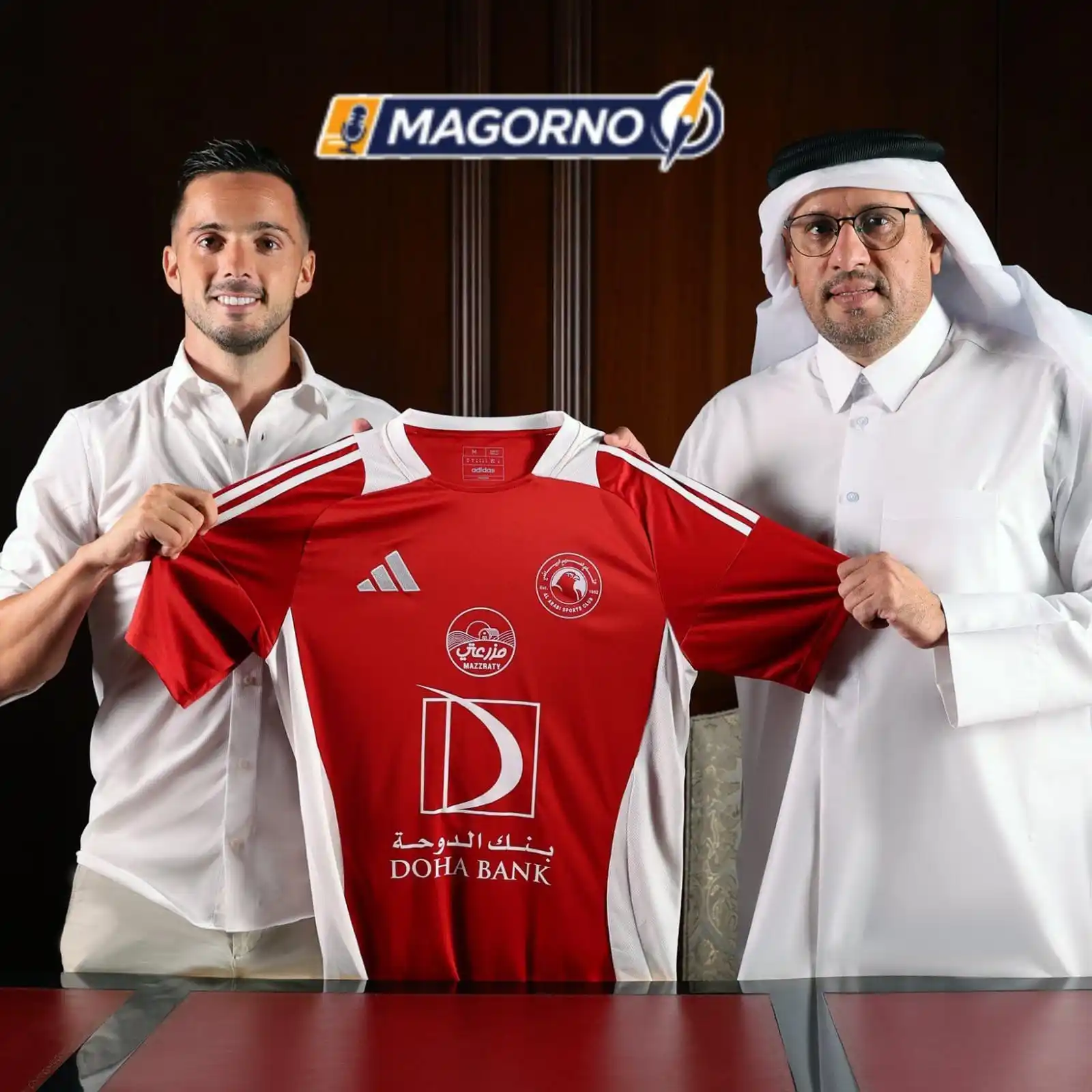 Image from MAGORNO SPORTS: _O Al-Arabi, do Catar, anunciou a contratação do meia-atacante Pablo S...