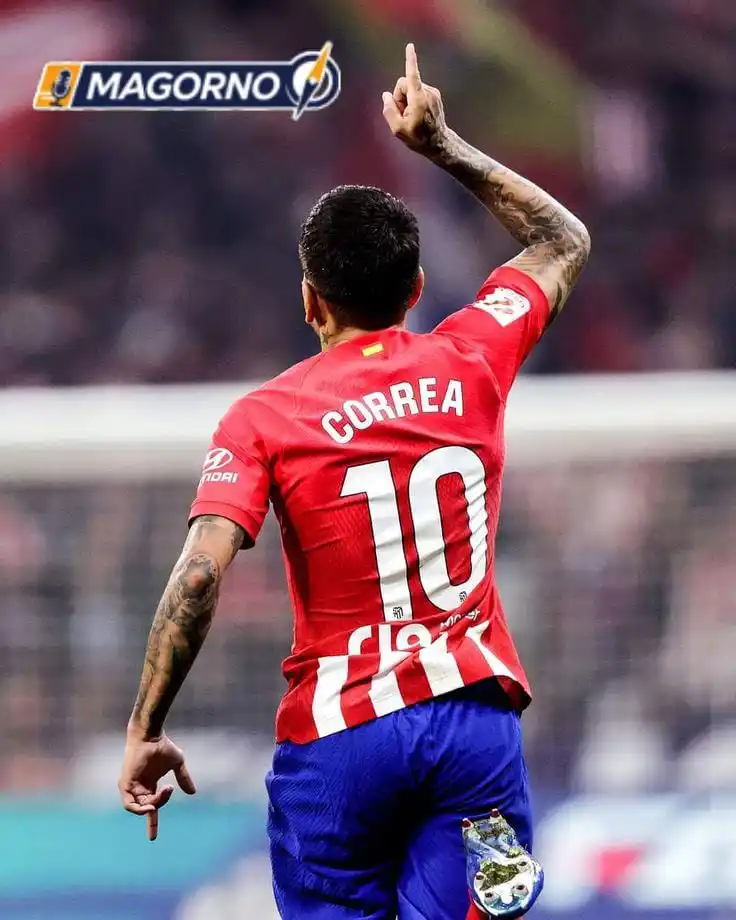 Image from MAGORNO SPORTS: _O atacante Ángel Correa, do Atlético de Madrid, é o novo reforço do T...