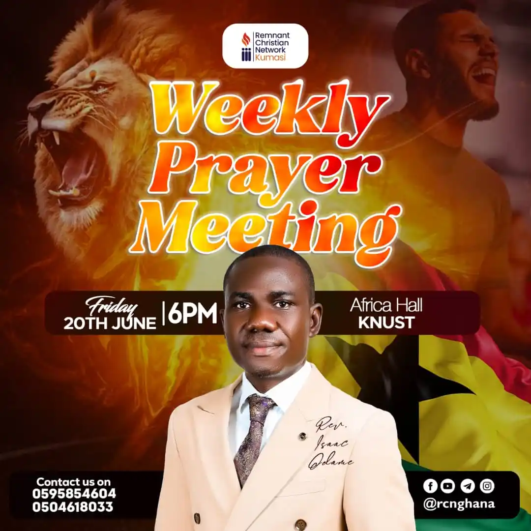 Image from Remnant Christian Network Ghana🇬🇭: *RCN KUMASI MEETING🔥🔥🔥*  It is time for the torch of intercession t...