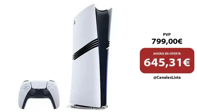 Image from Ofertas Aliexpress 🇨🇳: 🎁 Sony PlayStation 5 Pro, 2 TB SSD, Digital, Blanco. <a class="text-b...
