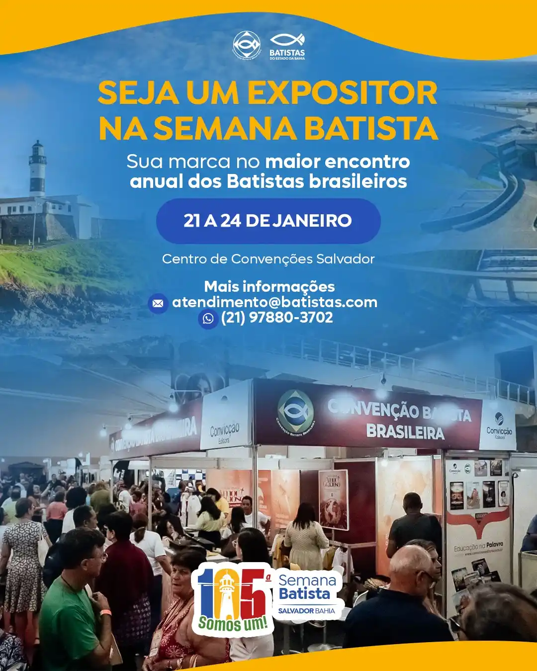 Image from Convenção Batista Brasileira: Sua empresa na Semana Batista 2026 Que tal ter a sua marca no maior e...