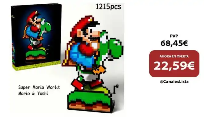 Image from Ofertas Aliexpress 🇨🇳: 🎁 Super Mario World: Mario y Yoshi - 71438 ⛔️ PVP: 68,45€ ✅ Precio:...