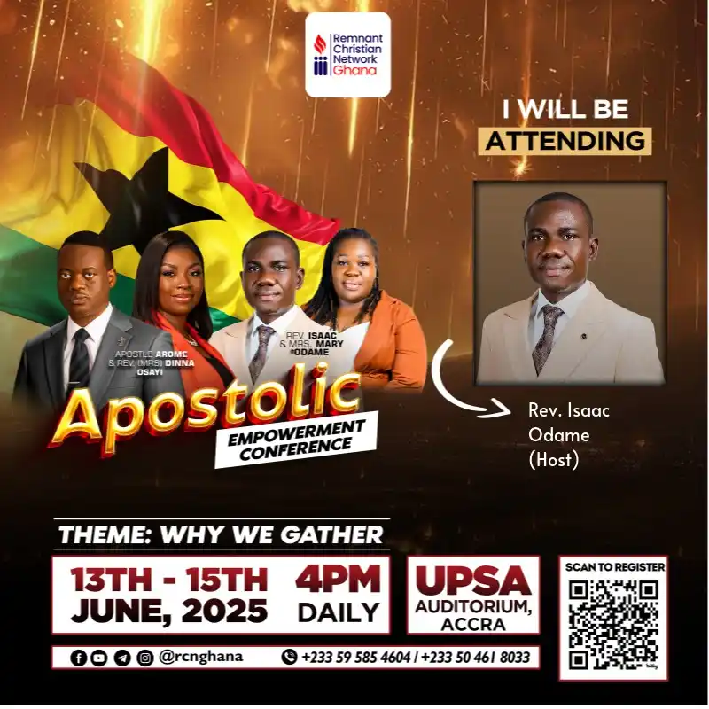 Image from Remnant Christian Network Ghana🇬🇭: The countdown to *Apostolic Empowerment Conference 2025* is on, and I’...