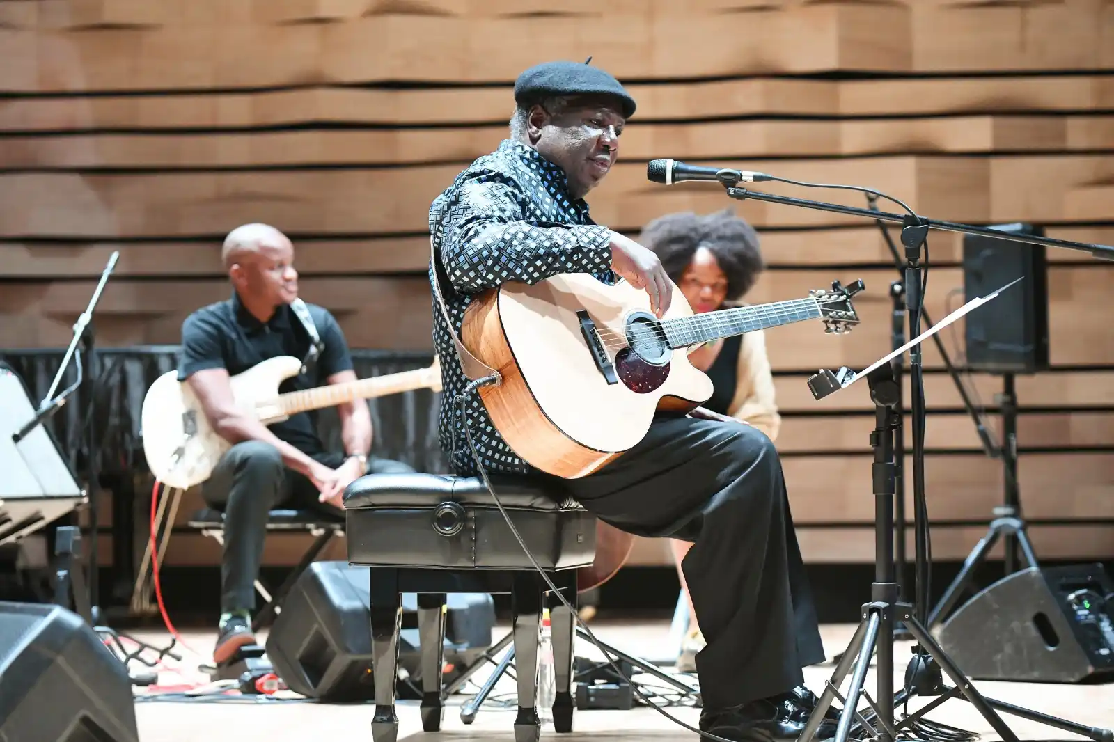Image from Wits University: The legendary Vusi 'The Voice' Mahlasela captivated a full house with ...