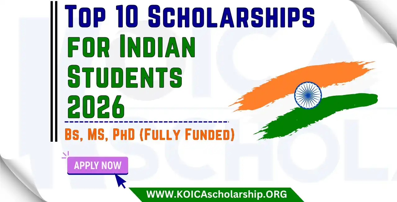 Image from Without IELTS: Top 10 Scholarships for Indian Students 2026 [Fully Funded]   Apply Li...