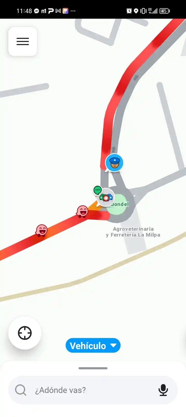 Image from NotiAccidentes SV 🇸🇻: Trafico redondel casi llegando a plaza mundo Usulután. Accidente de un...