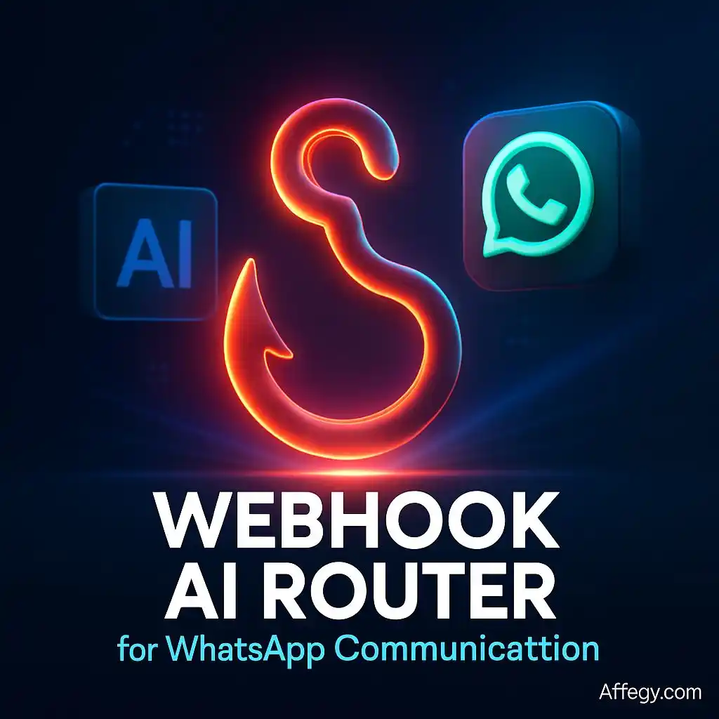Image from افلييت مصر: 🔥 Webhook AI Router للتواصل عبر واتساب: إزاي تخلي بزنسك يشتغل زي السح...