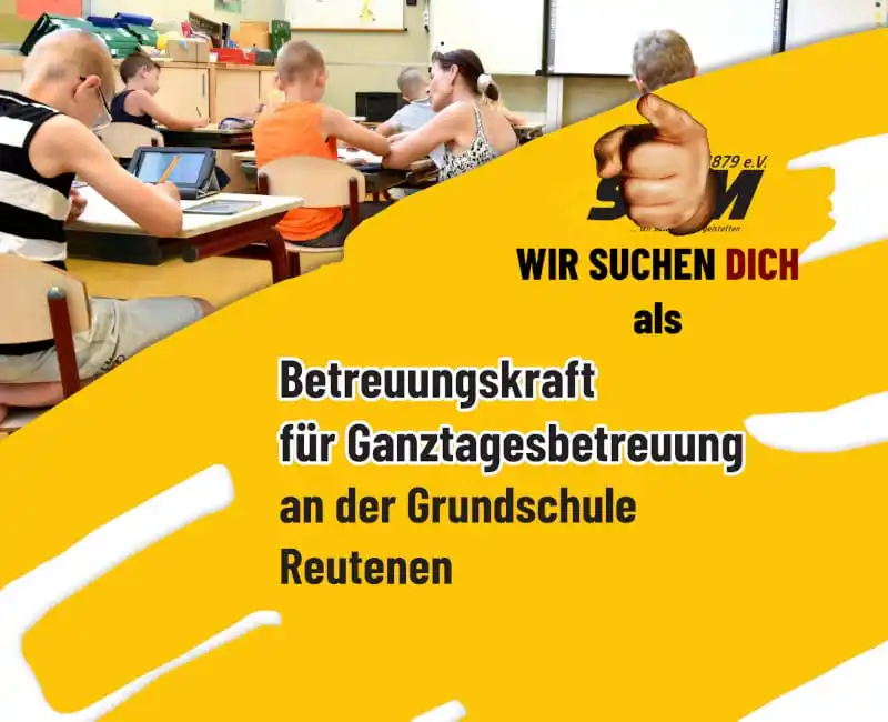 Image from SV Mergelstetten 1879 e.V.: Wir suchen DICH  Dir macht es Freude mit Kindern zu arbeiten? Du hast ...