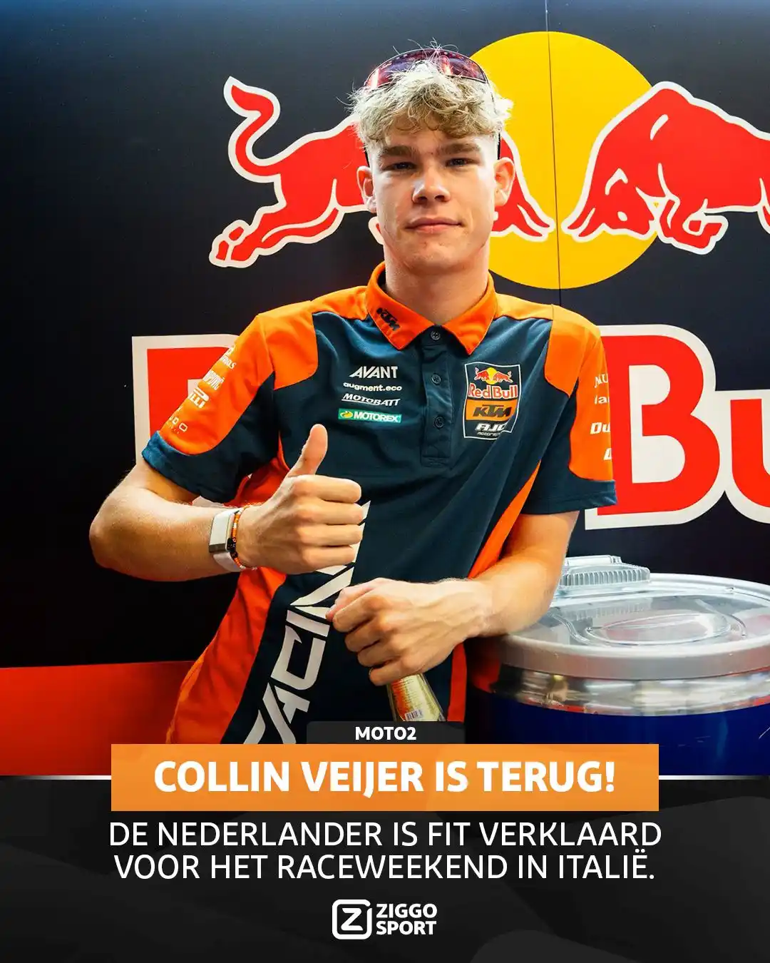 Image from Ziggo Sport: 𝐘𝐄𝐒𝐒𝐒!!! Positief nieuws voor Collin 🧡 De Nederlander stapt dit ...