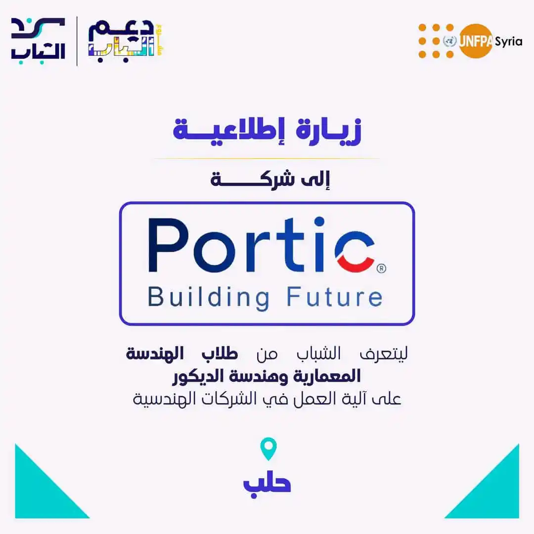 Image from لكل حلب: زيارة إطلاعية إلى شركة بورتيك الهندسية محاور ومخطط الزيارة: - التعامل...