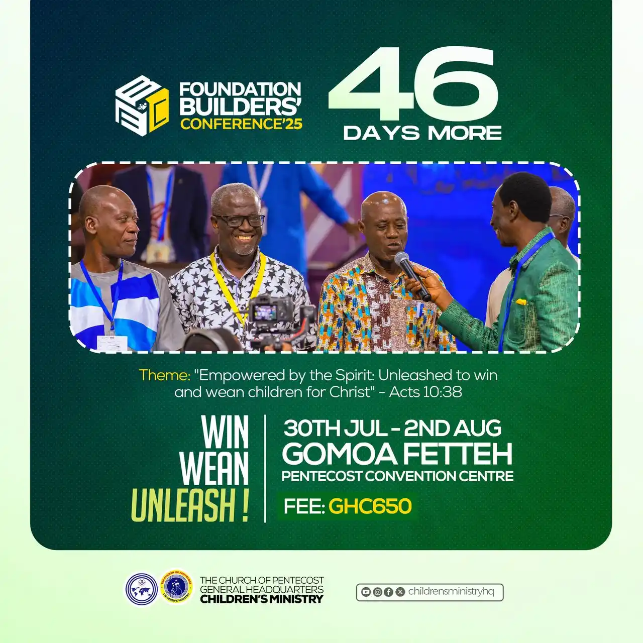 Image from National Children’s Ministry - COPHQ: *46 DAYS MORE TO GO🔥🔥🔥* *46 DAYS MORE TO GO🔥🔥🔥* *46 DAYS MORE TO...
