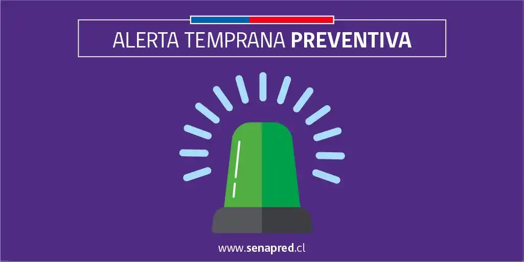 Image from Carretera Austral Informa: *⚠ Alerta Temprana Preventiva por precipitaciones normales a moderadas...