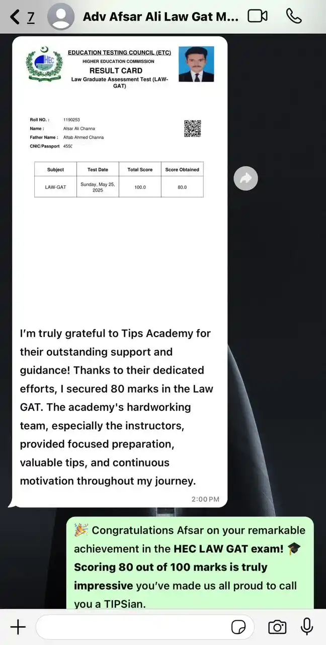 Image from TIPS LAW ACADEMY AND EDUCATIONAL CONSULTANTS: ALHAMDULLILAH ANOTHER TIPSIAN ANOTHER TOPPER! Congratulations Afsar! �...