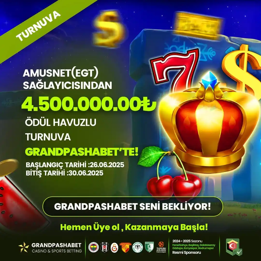 Image from GrandPasha Resmi: ✨ *AMUSNET(EGT) SAĞLAYICISINDAN TOPLAM 4.500.000,00₺ ÖDÜL HAVUZLU TURN...