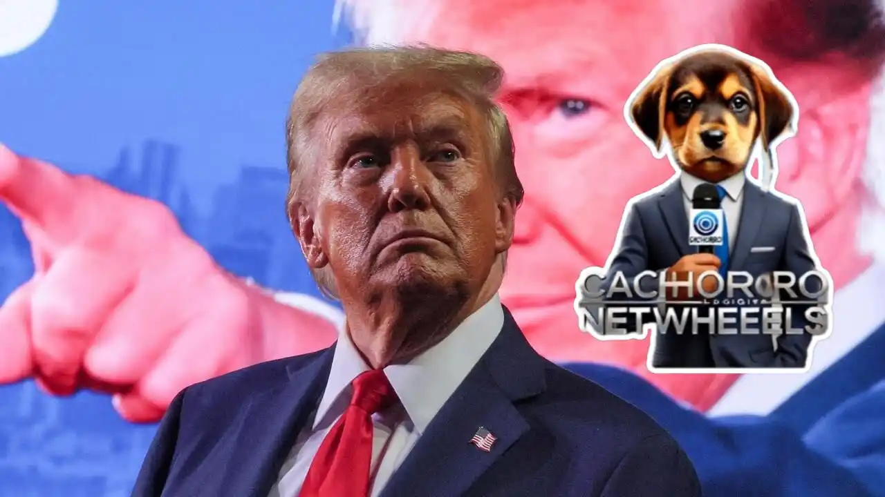 Image from El Cachorro TV: 🚨ATENCIÓN 🚨  Donald Trump afirmó que Europa no puede ayudar frente a...