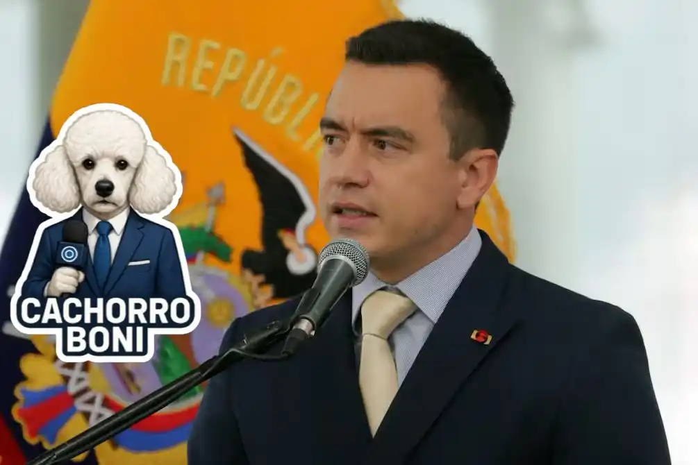 Image from El Cachorro TV: 🚨ATENCIÓN 🚨  El presidente Noboa estará fuera del país por 16 días d...