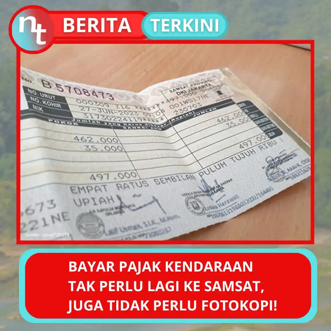 Image from NESIATIMES.COM: Bayar Pajak Kendaraan Tak Perlu Lagi ke SAMSAT, Juga Tidak Perlu Fotok...