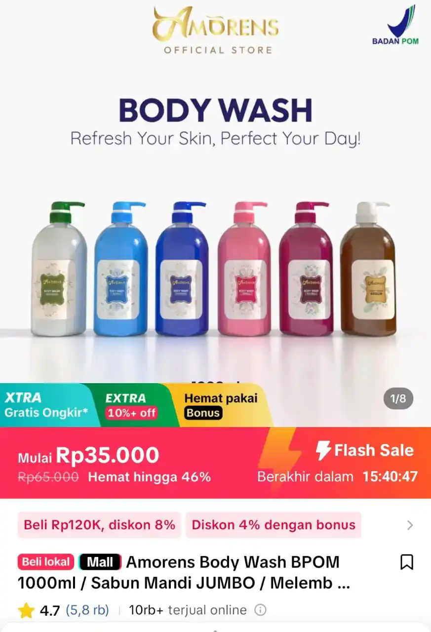Image from racun shopee X tiktokshopp🛍: Body wash https://vt.tokopedia.com/t/ZSk7eGSPT/...