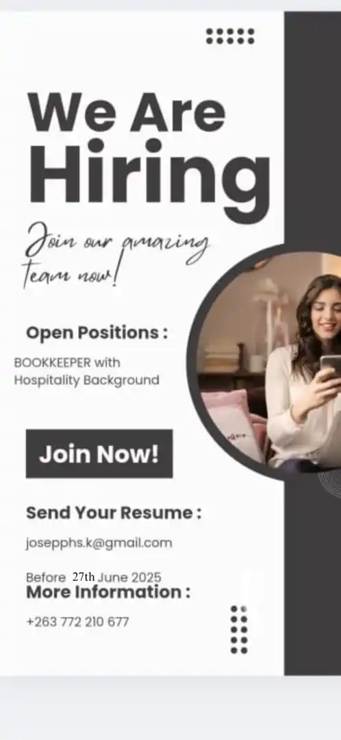 Image from Opportunities In Zimbabwe And Beyond: Bookkeeper...
