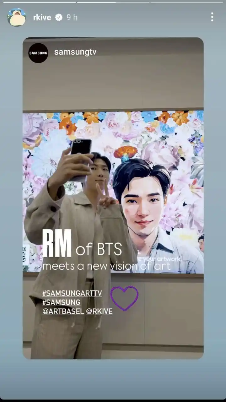 Image from ⟭⟬(D-DAY) B7ARTW💜⟭⟬: 𝗕𝗧𝗦⁷ ⟭⟬ 𝗔𝗥𝗧𝗪 ⟬⟭ ⁀➴  > *BITISTORY (🐨)*  Nam compartió la recien...
