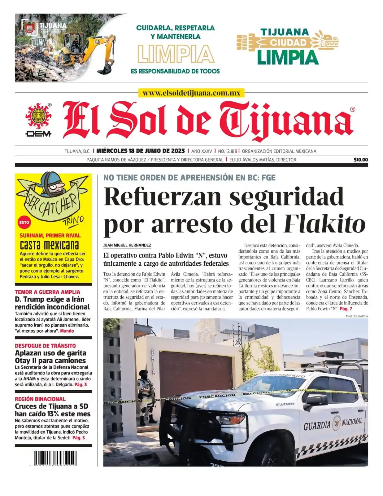 Image from El Sol de Tijuana: *¡Buenos días, lectores!* 🌞  Les compartimos la información más relev...