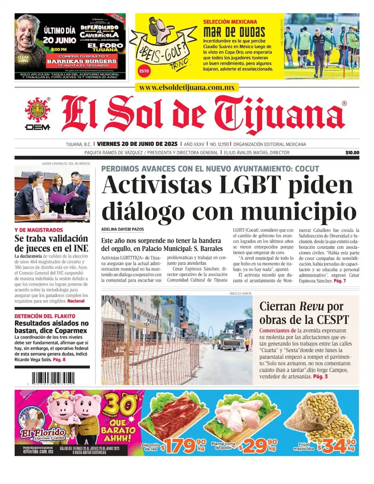 Image from El Sol de Tijuana: *¡Buenos días, lectores!* 🌞 Les compartimos la información más relev...