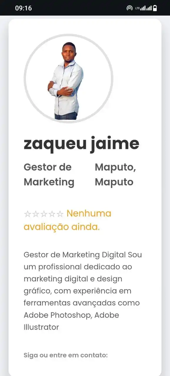 Image from Emprego | Todasvagas 🇲🇿: *Chega de ficar no anonimato!*  Estou desenvolvendo uma plataforma ond...