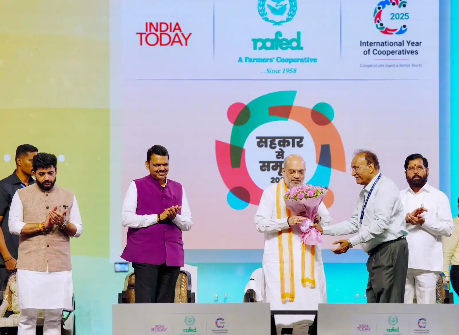 Image from Devendra Fadnavis: *CMO Maharashtra Tweets:* 🔸CM Devendra Fadnavis at the National Semi...