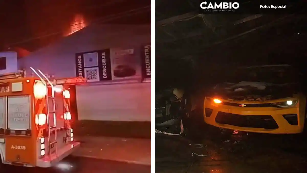 Image from Diario Cambio: 🔥 *Corvette, motos y más: nueve vehículos calcinados tras incendio en...