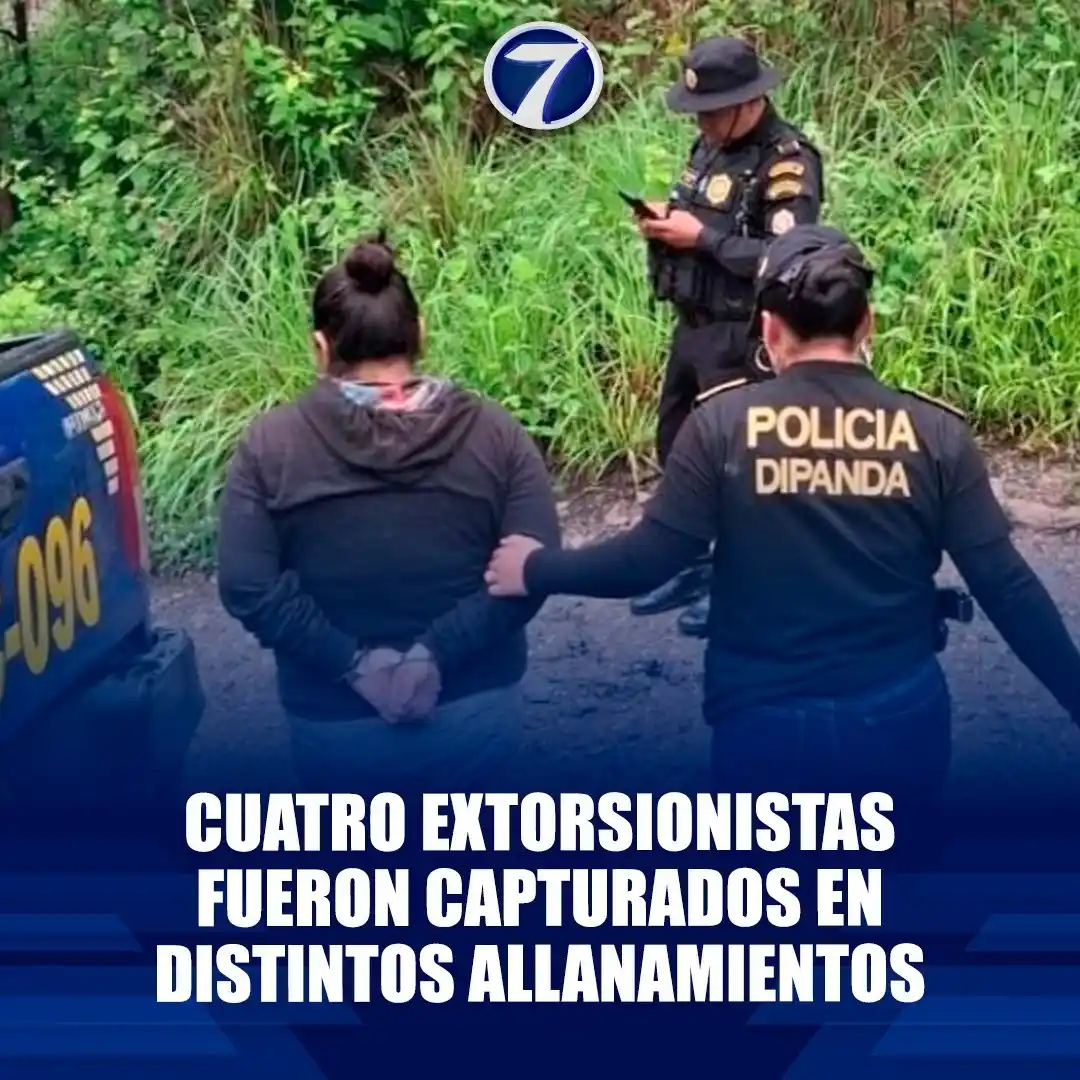 Image from Noti7: Cuatro extorsionistas fueron capturados en distintos allanamientos ➡ h...