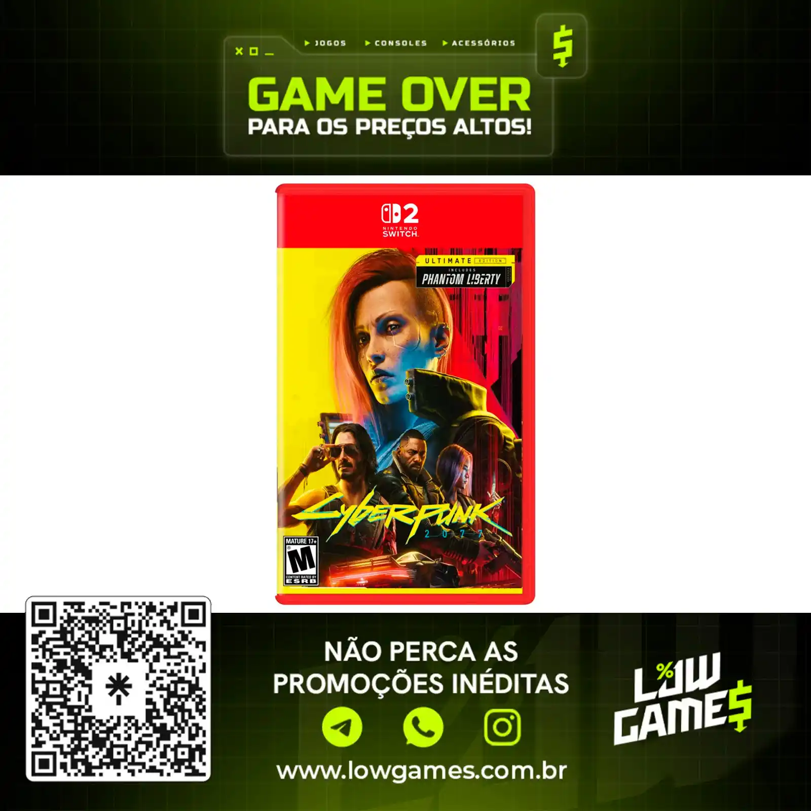 Image from Low Games: Cyberpunk 2077 Ultimate Edition - Mídia Física Nintendo Switch 2
💡...