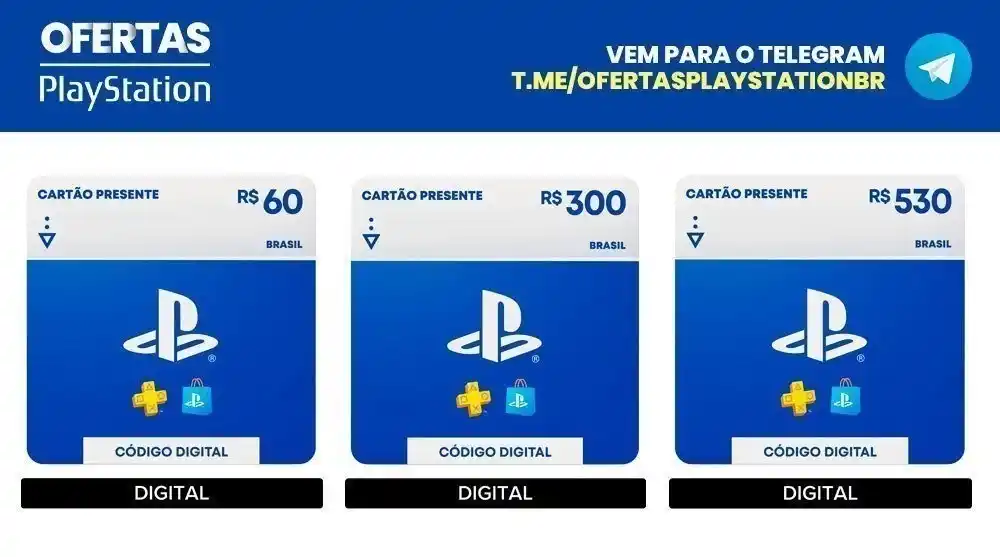Image from Ofertas Playstation BR: *Desconto em giftcards* na loja via Mercado Livre🇧🇷  Você pode compr...