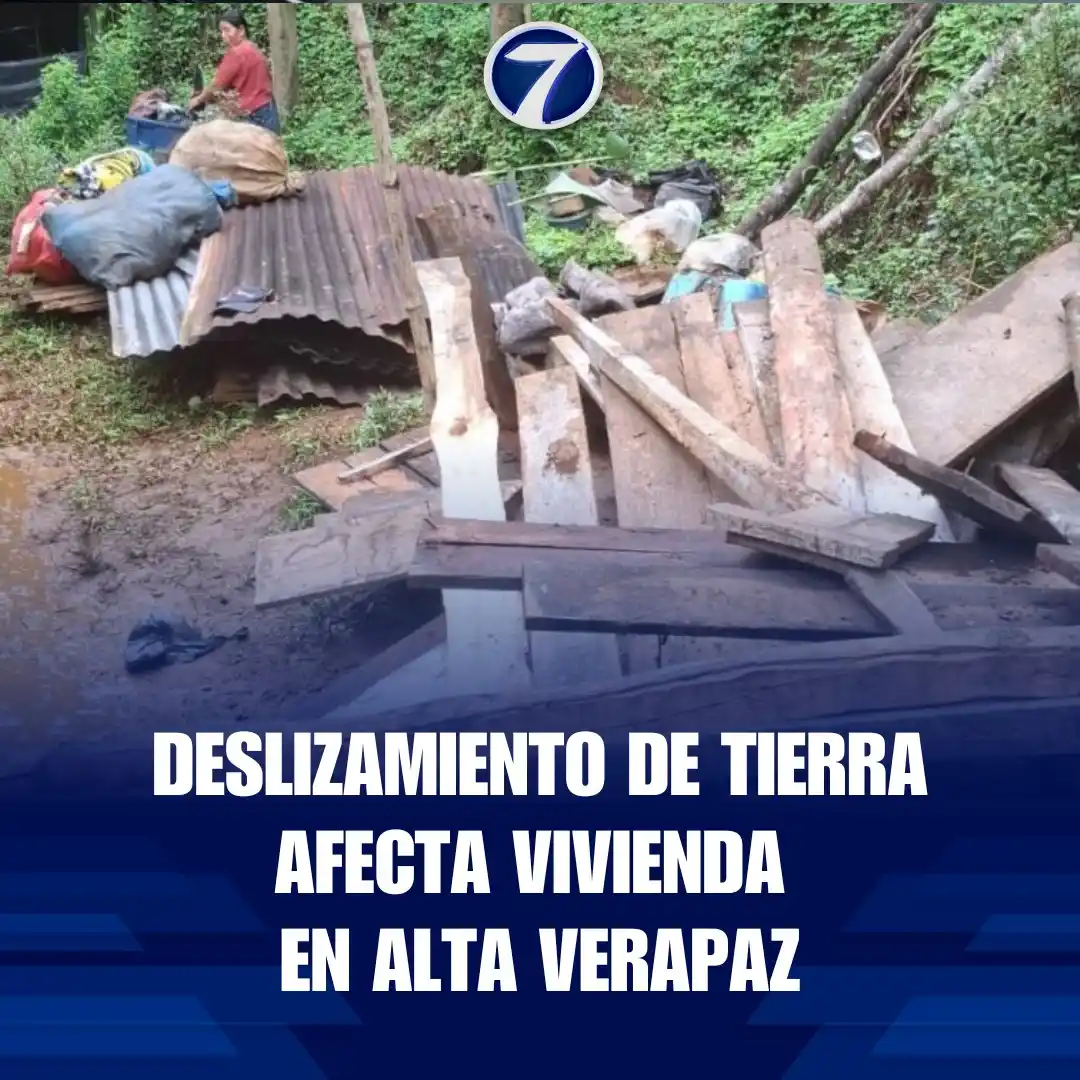 Image from Noti7: Deslizamiento de tierra afecta vivienda en Alta Verapaz ➡ https://bit....