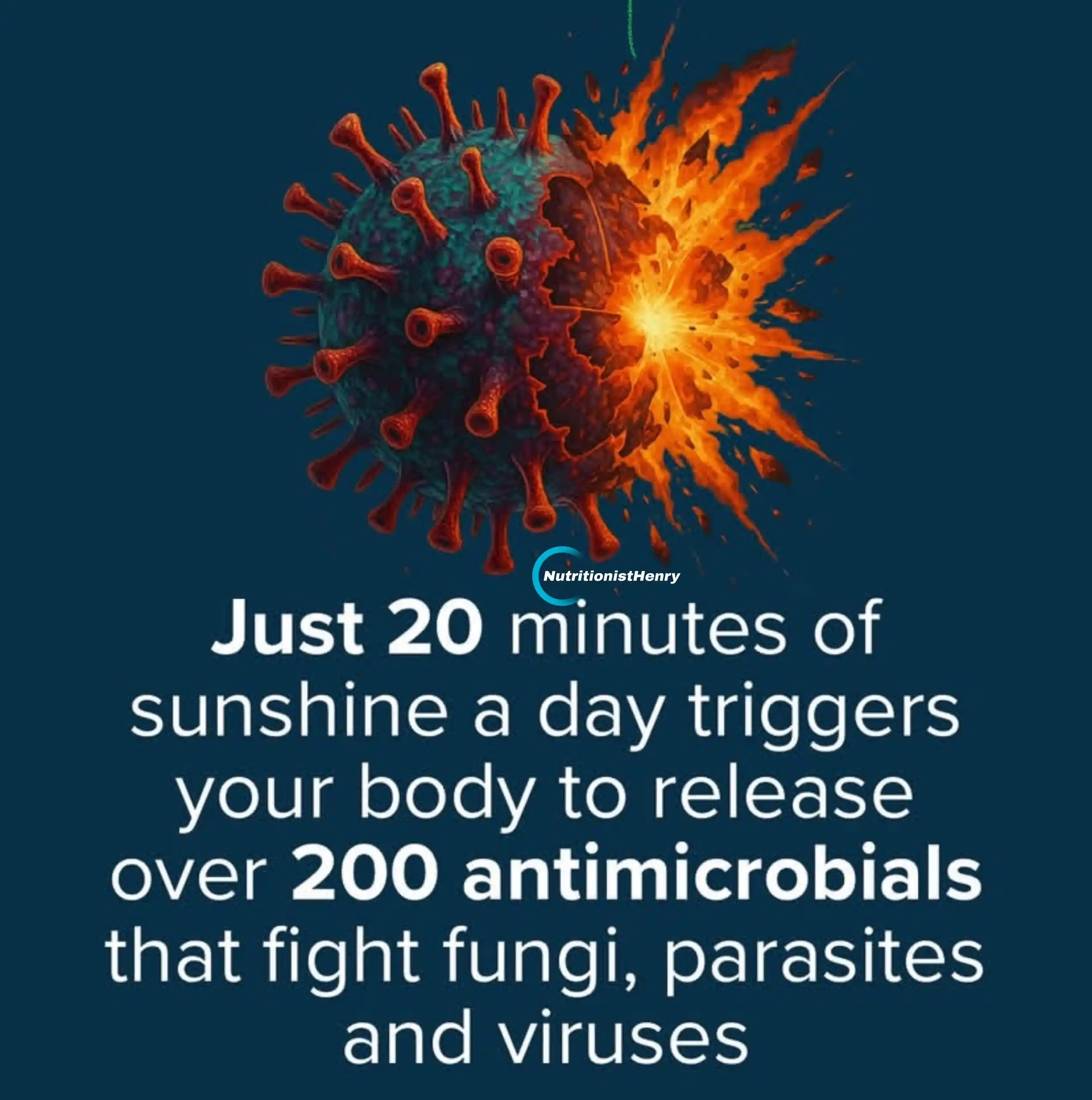 Image from NUTRITIONIST HENRY: Did you receive some sunlight exposure today⁉️ Make it part of you to...