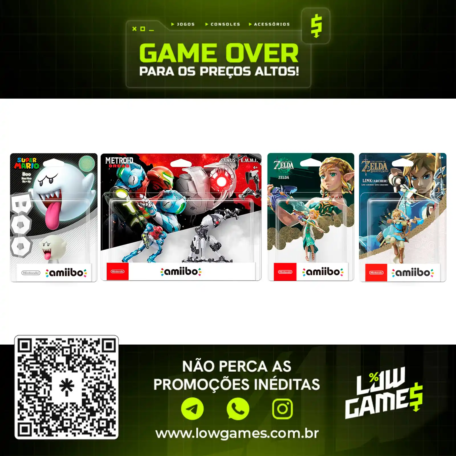 Image from Low Games: Diversos amiibos com preços interessantes na Amazon!
💡Sempre quis ...