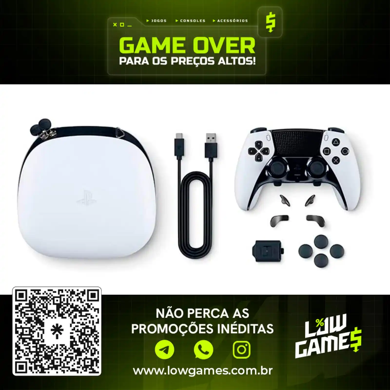 Image from Low Games: DualSense Edge - PlayStation 5
 
 💡Considerando frete grátis para que...